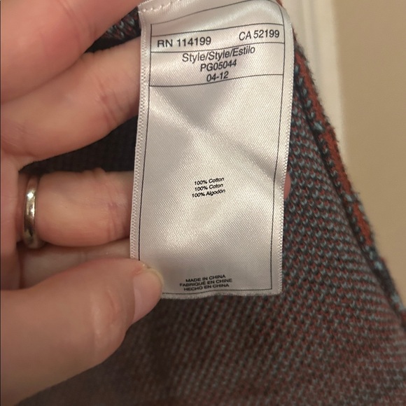 Quiksilver M/L Gray/Orange Southwest Cardigan - Picture 4 of 6